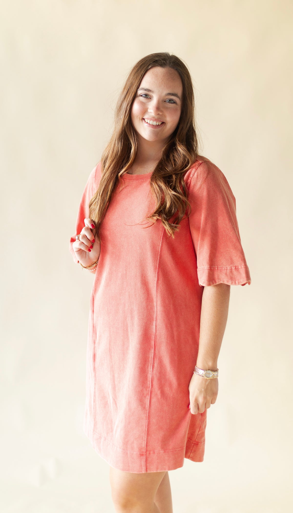 Mineral Washed T-Shirt Dress