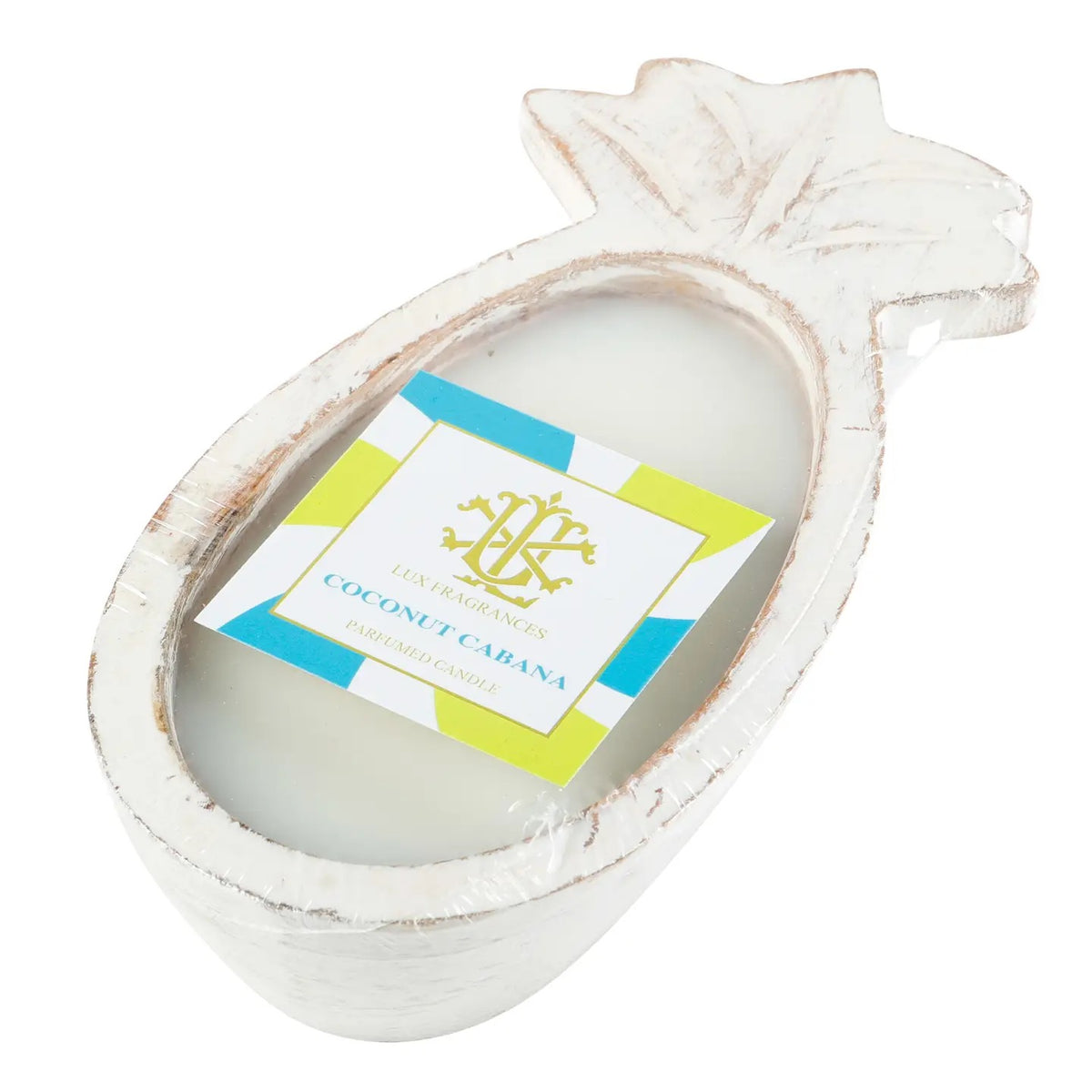 Coconut Cabana Whitewashed Pineapple Candle