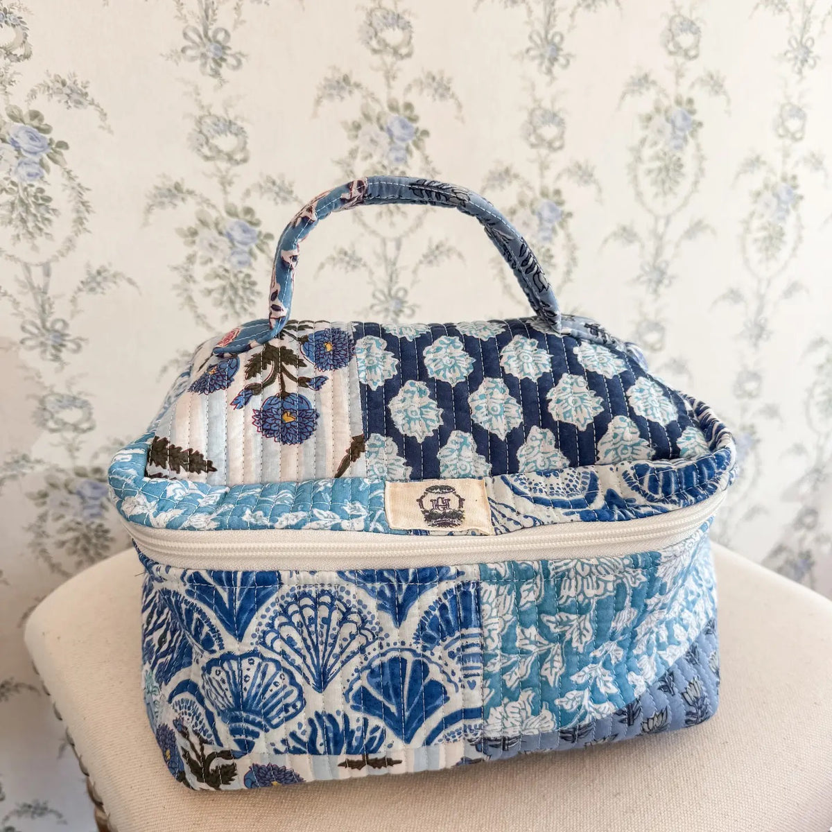 Blue City | Quilted Cosmetic Bags-Set of 3