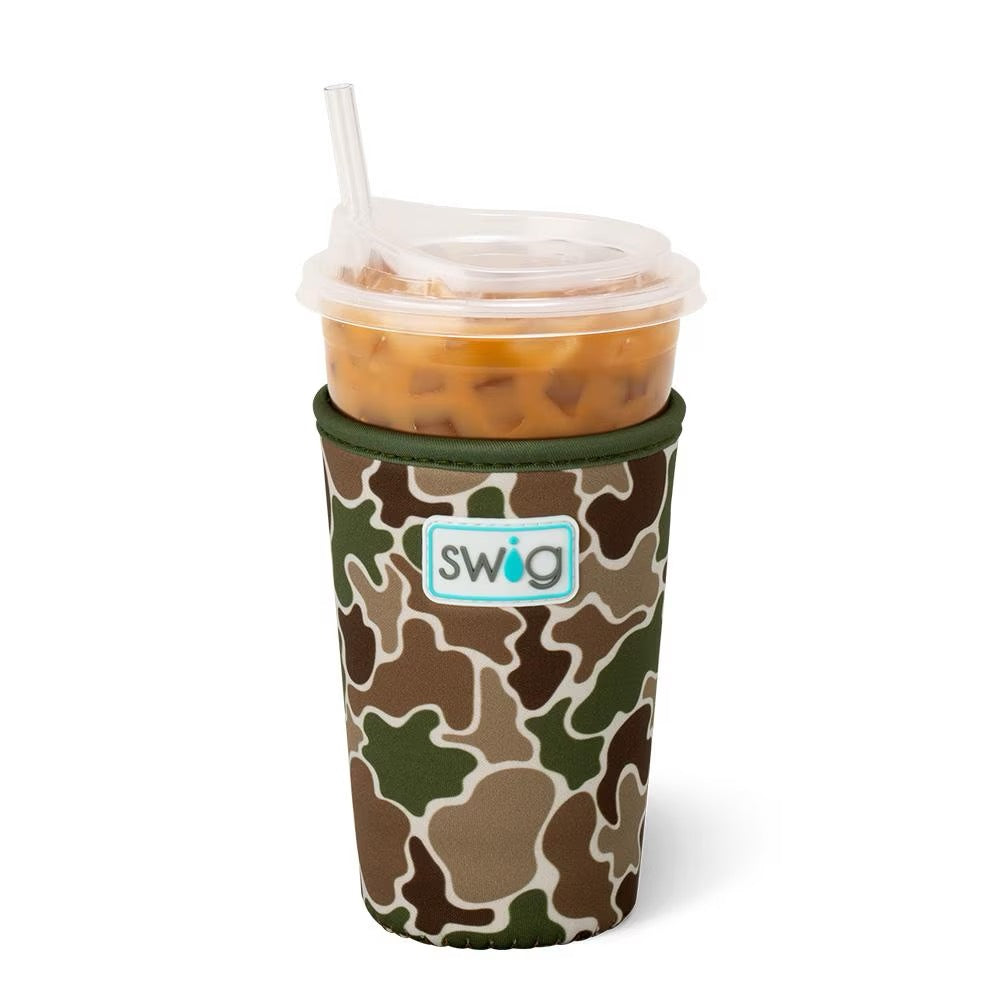 Hunting Camo Iced Cup Coolie (Medium)
