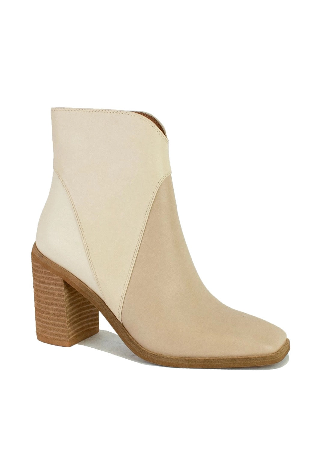 Two-Tone Ankle Boots