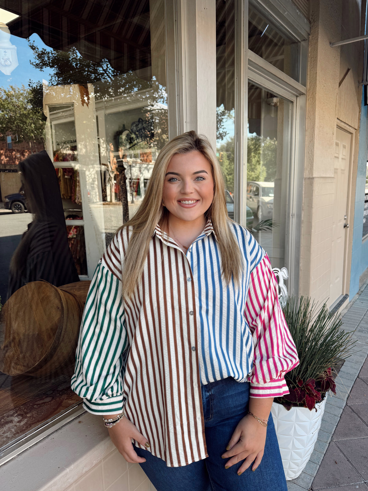Bold Block Stripe Top