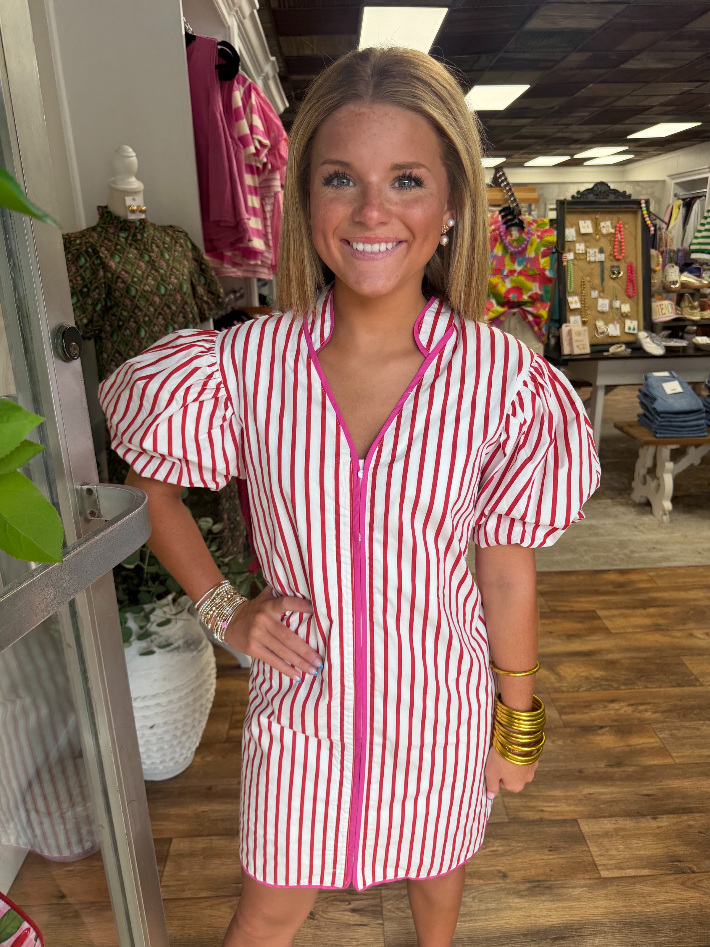 The Red and White Striped Mini – Forever Southern Boutique