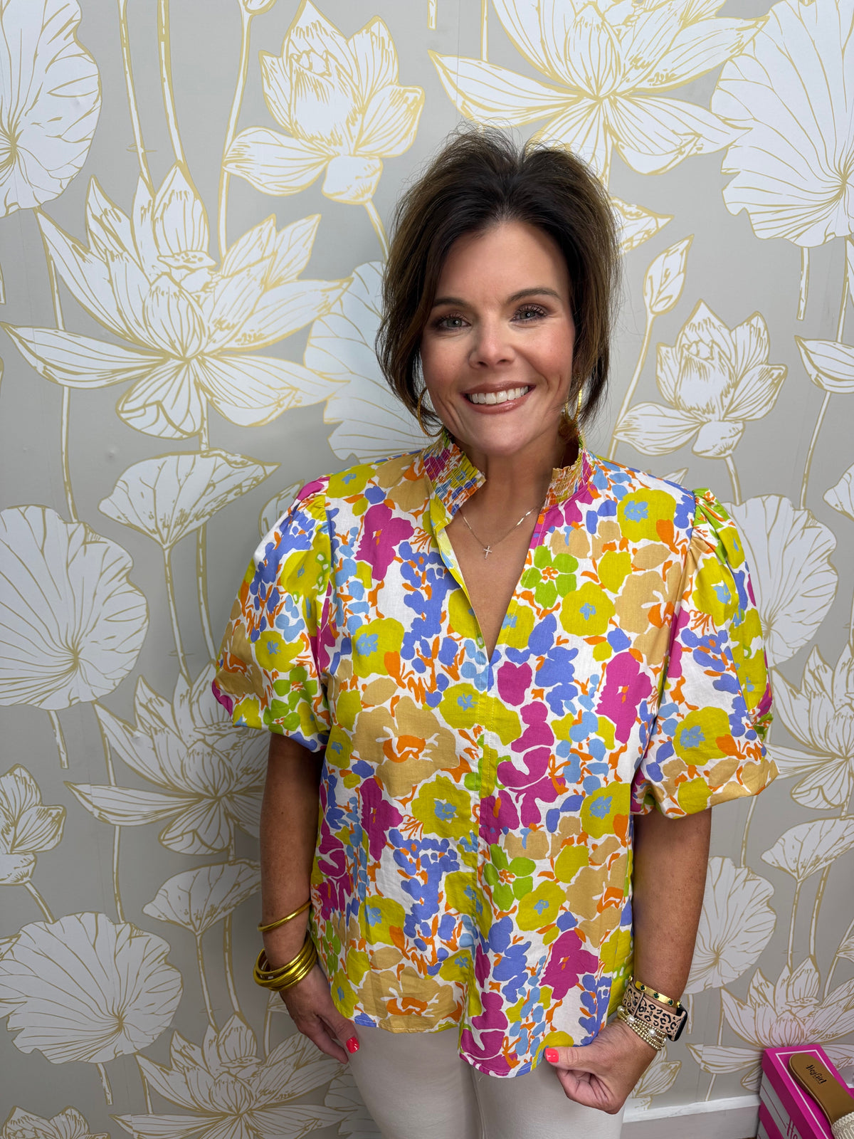 Bright Floral Days Top