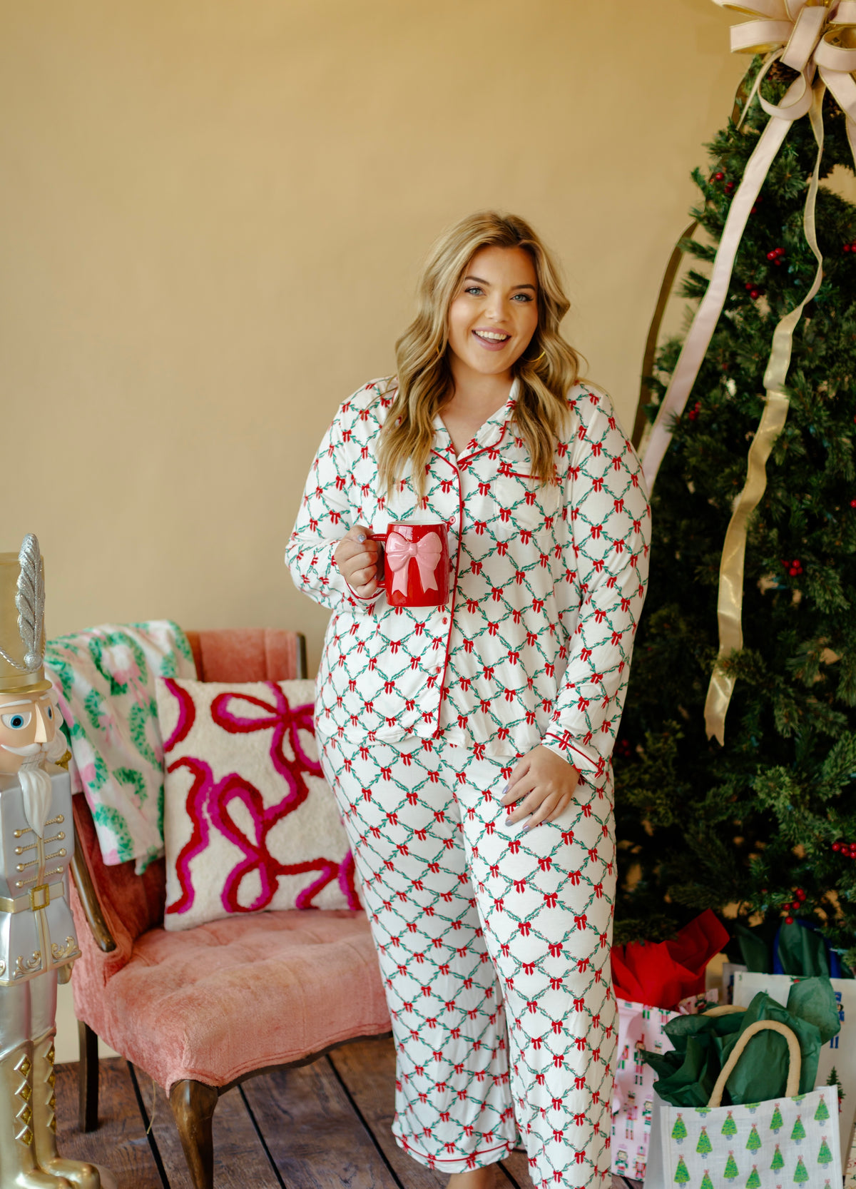 Charlotte Lattice Garland Pajamas