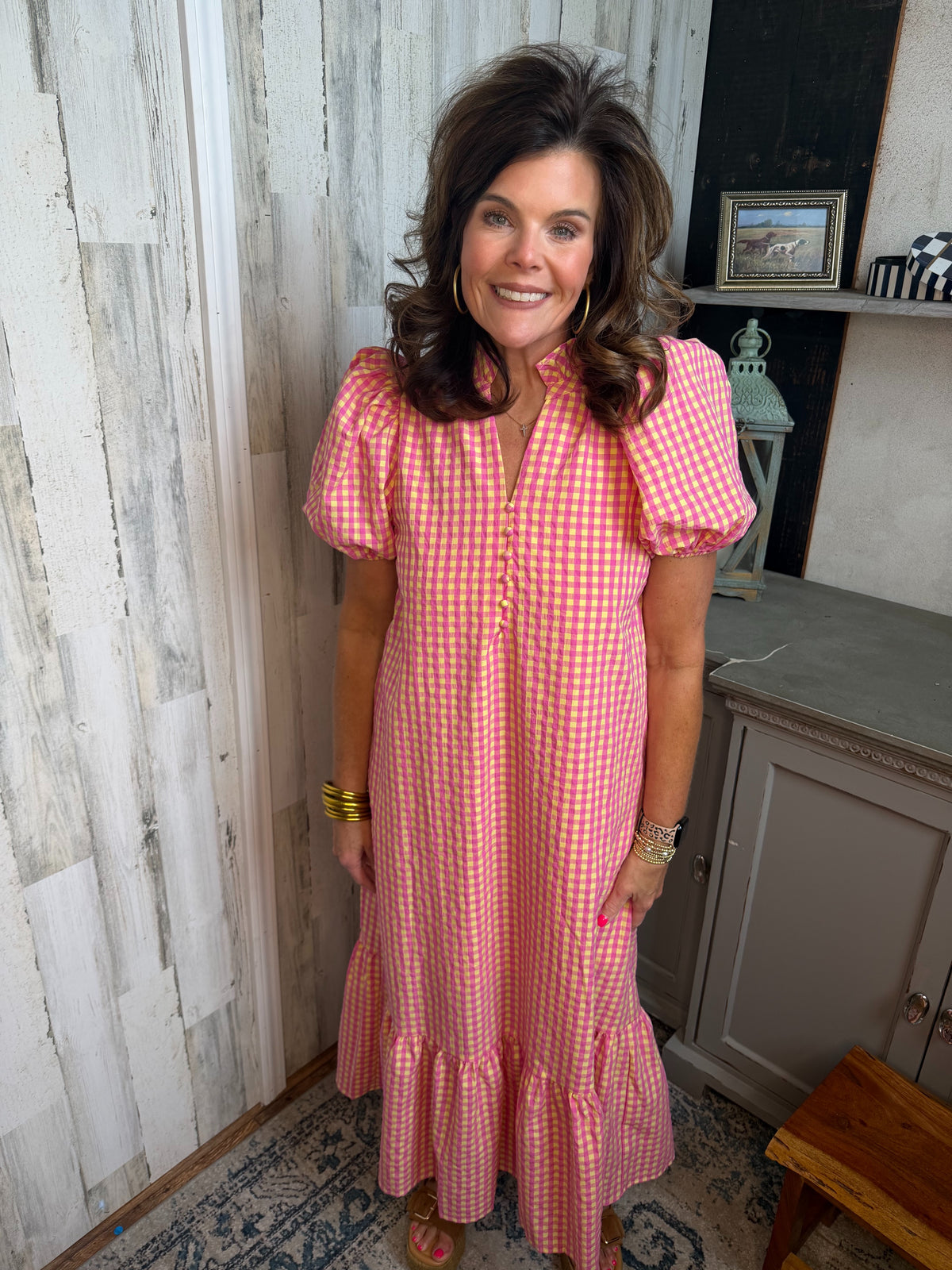 The Gingham Midi