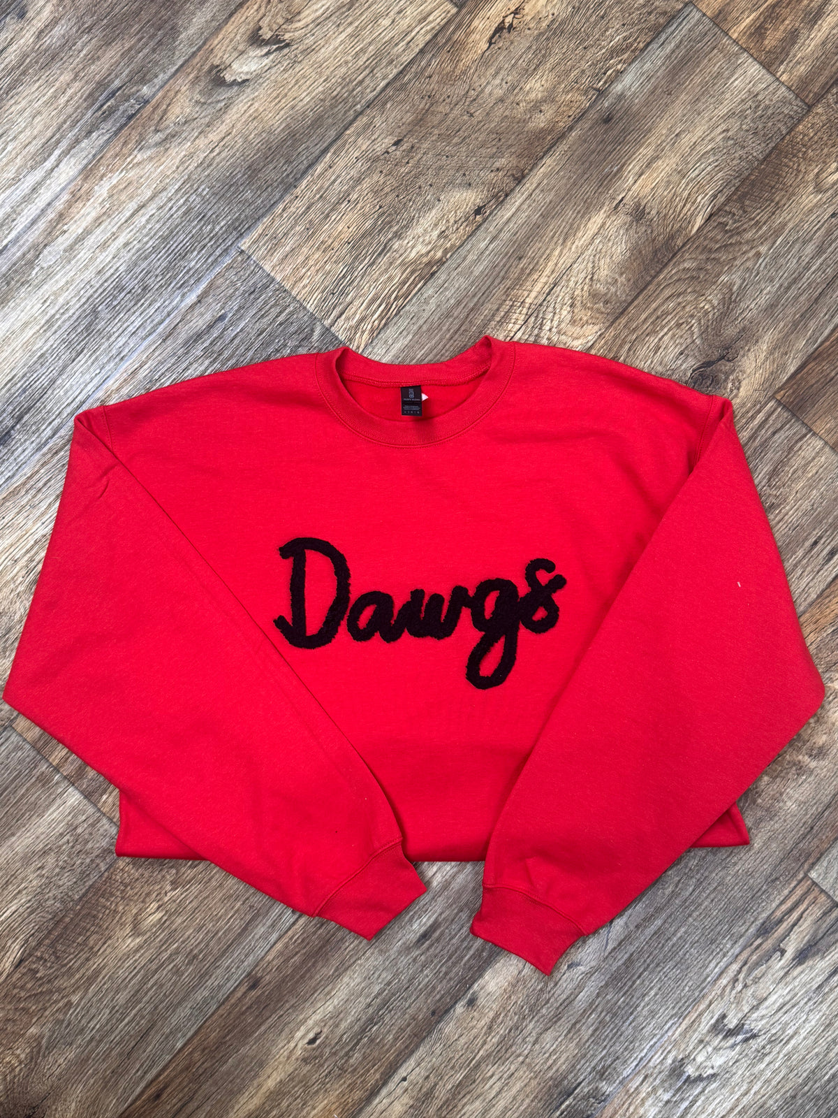 Chunky Chenille Yarn 'DAWGS' Sweatshirt