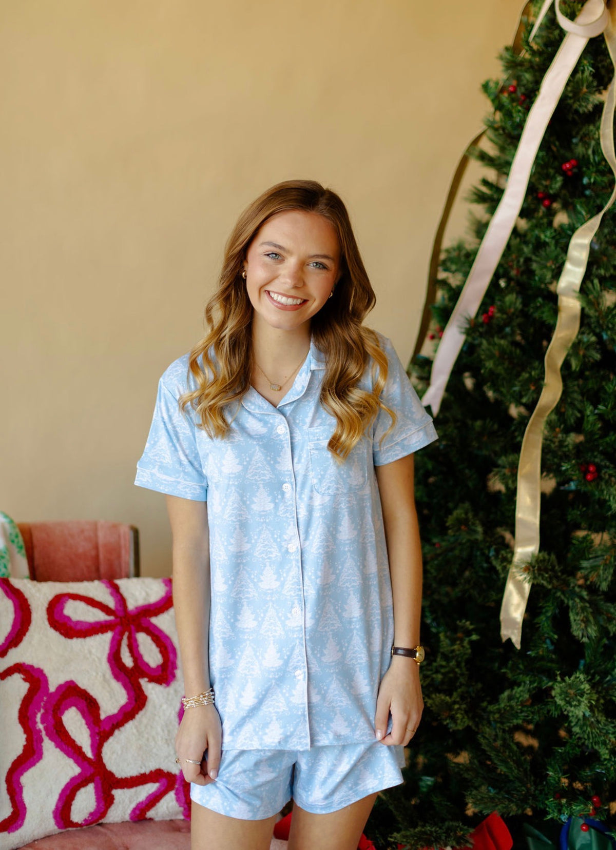 Winter Dreams Pajama Shorts Set