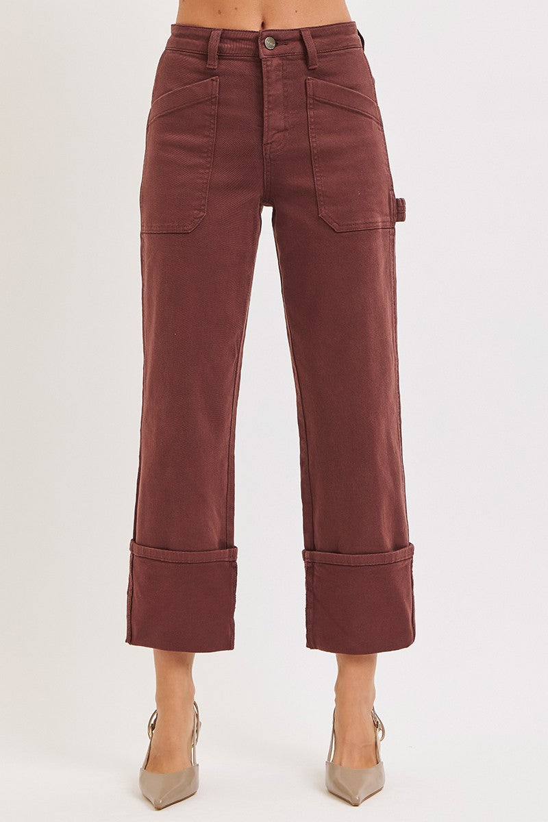 High Rise Wide Straight Jeans