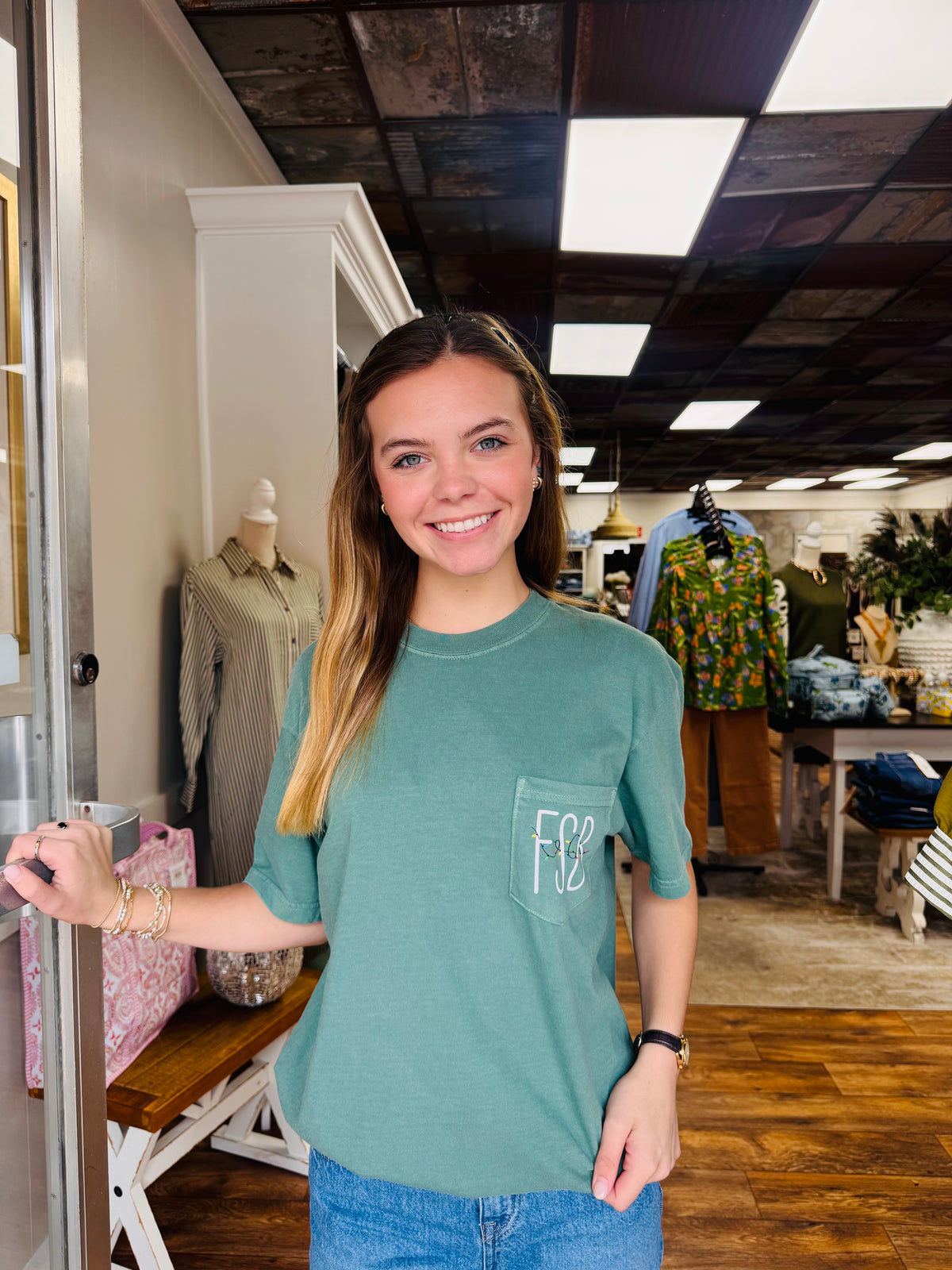 FSB Christmas Short Sleeve Tee (Green)