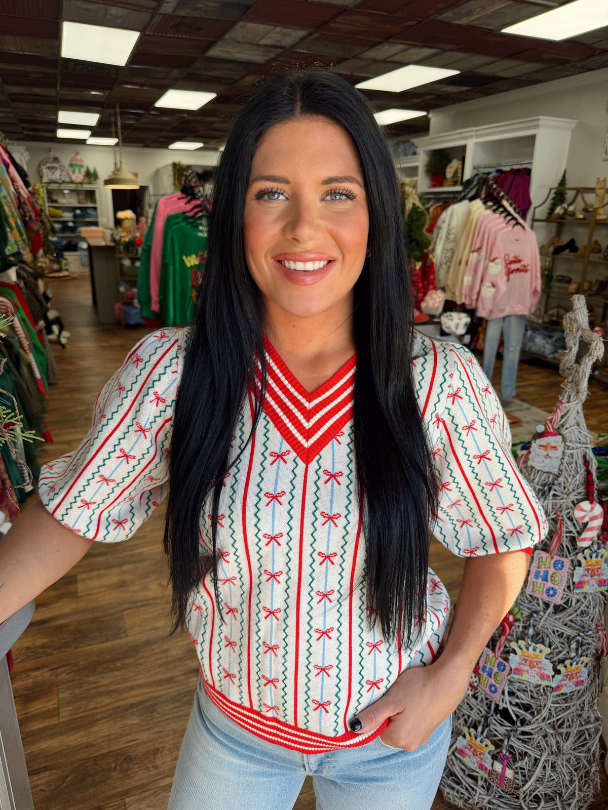 Sweater Faith In A Bow Ivory