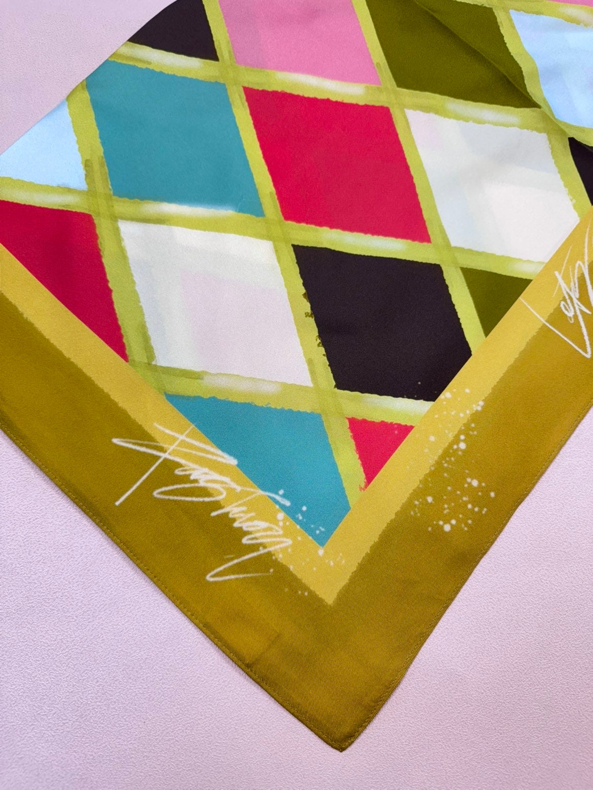 Marquise Mosaic Silk Scarf 26x26