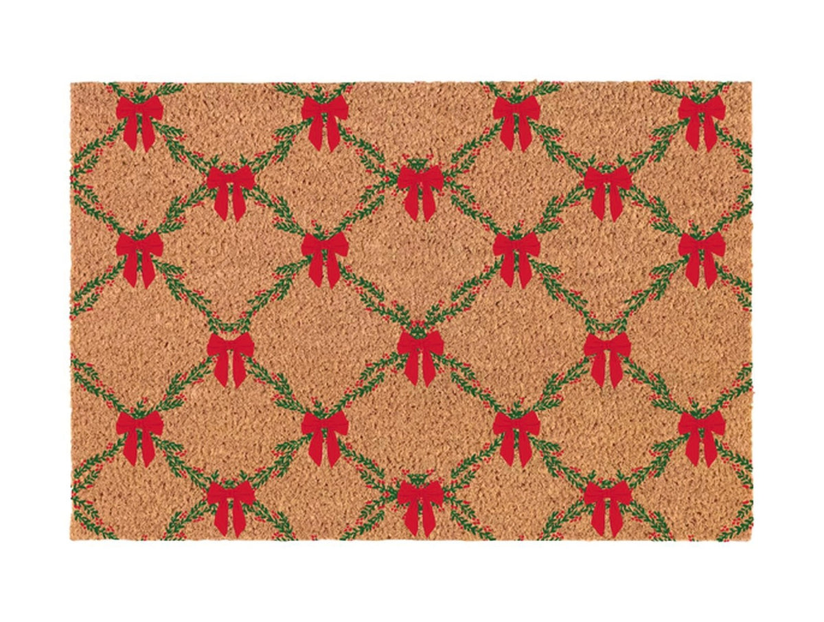 Door Mat Holiday Trellis