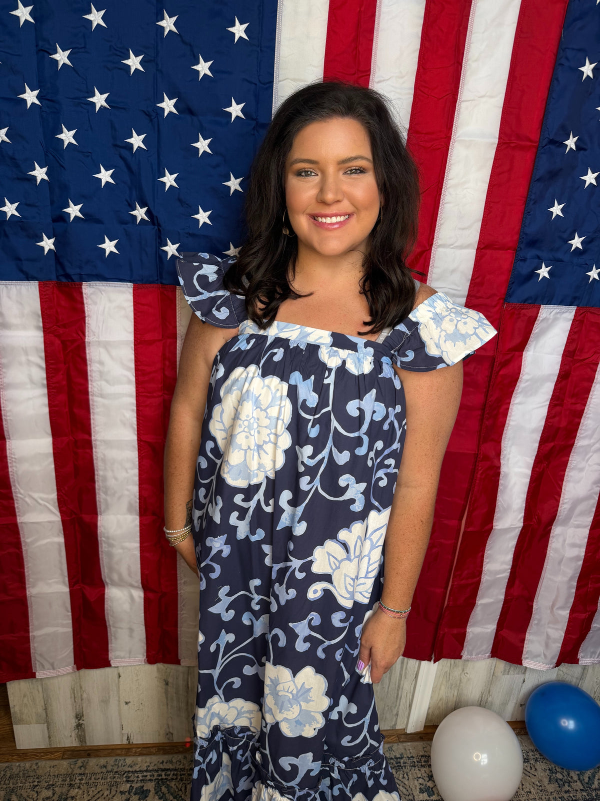 The MK Maxi in Navy Floral