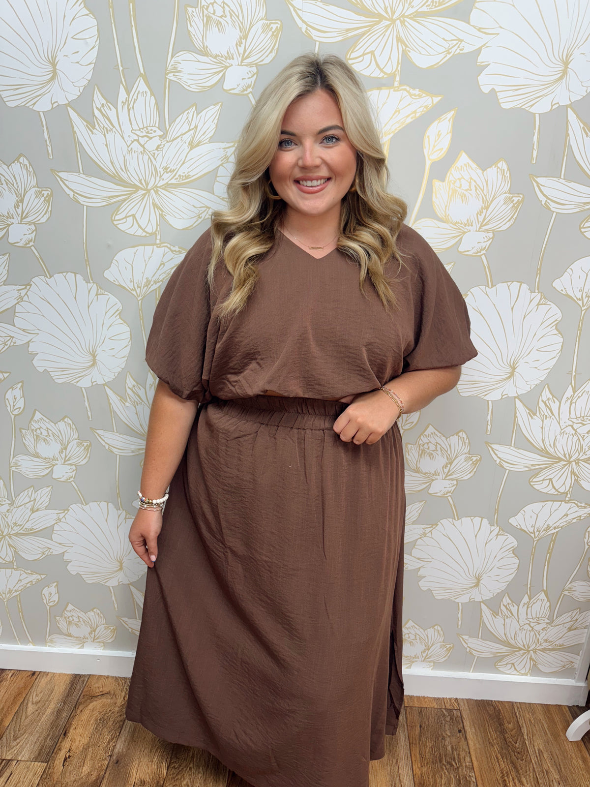 The Espresso Skirt Set