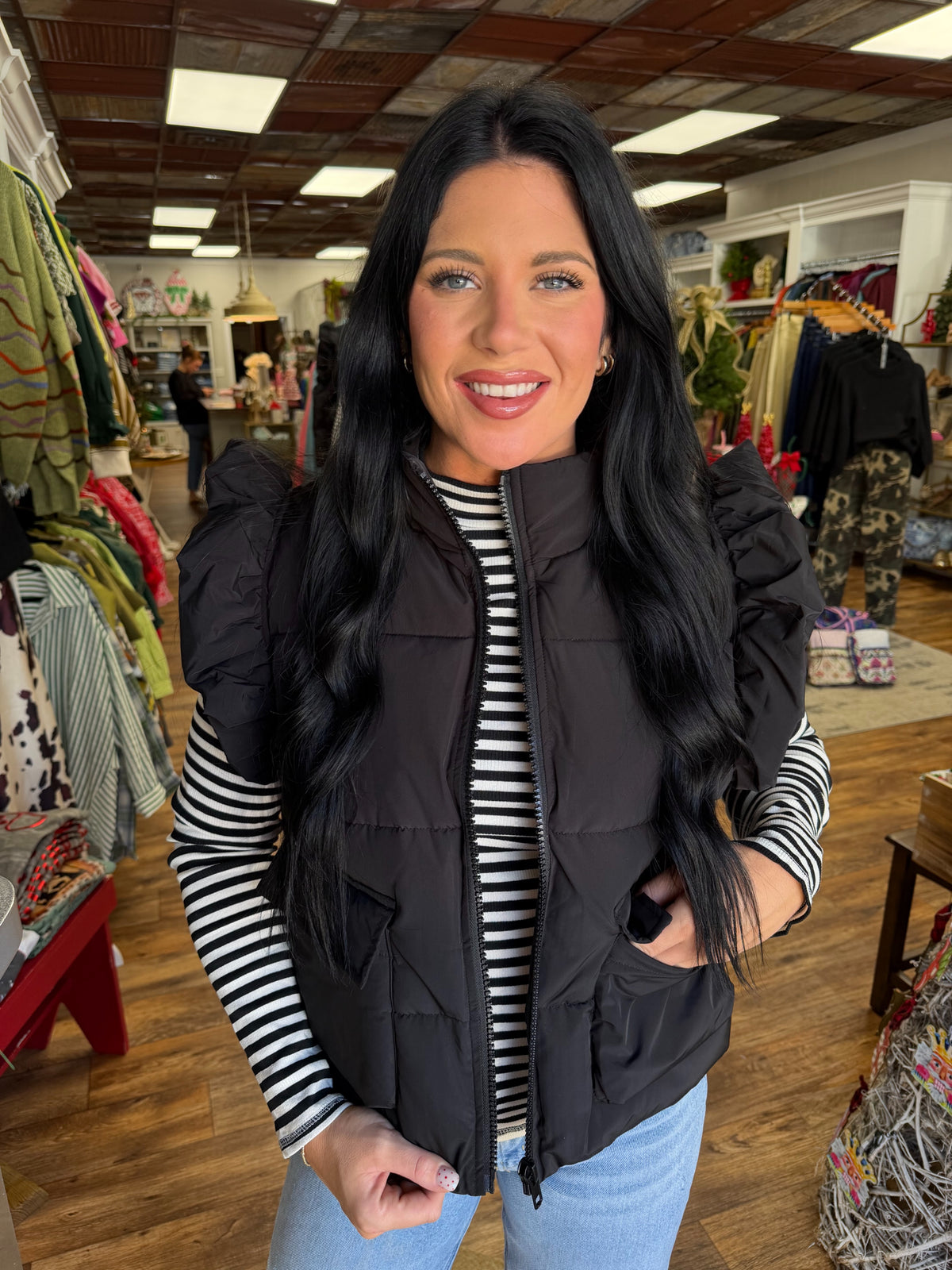 Black Puffer Vest