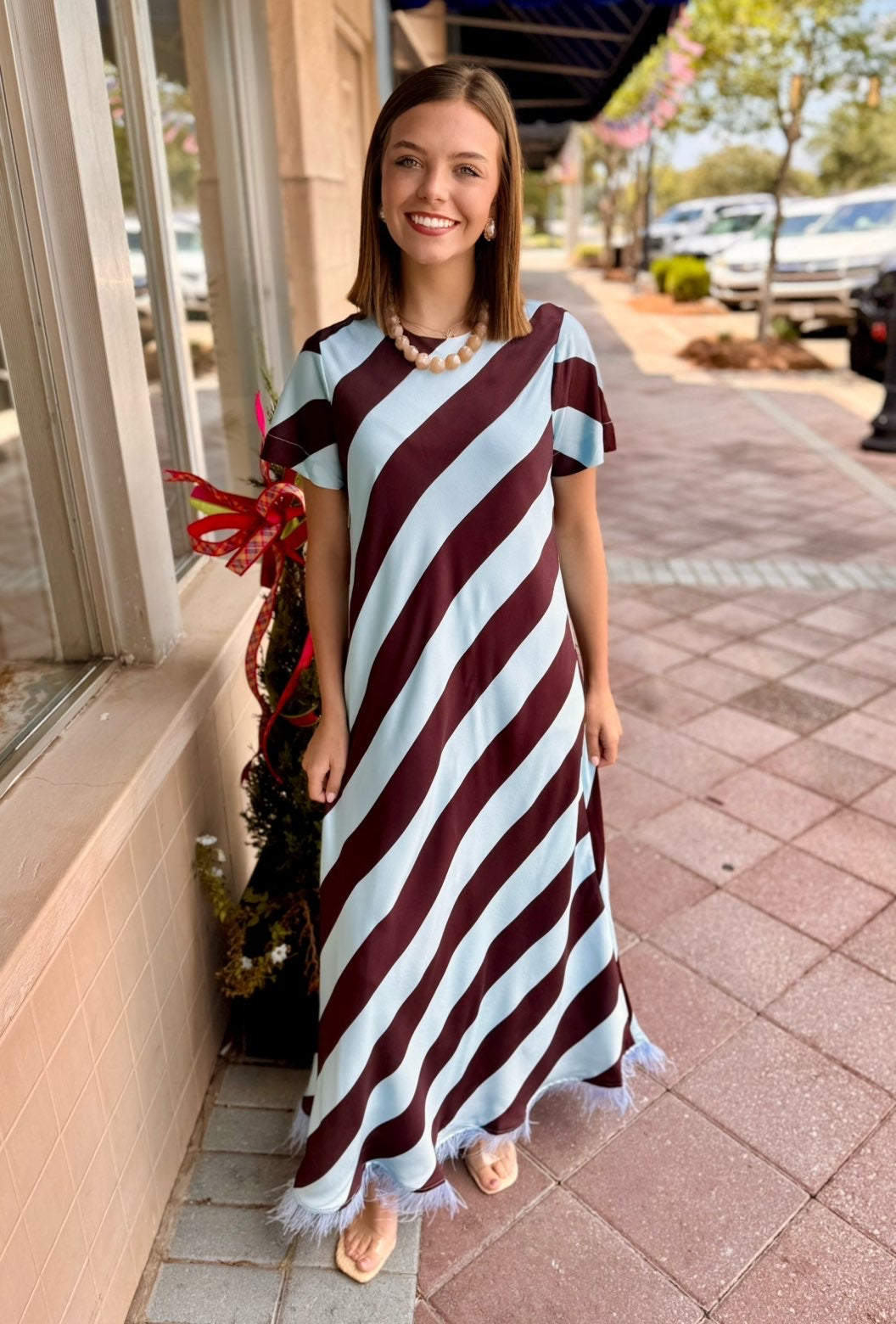 Golden Nights Feather Dress