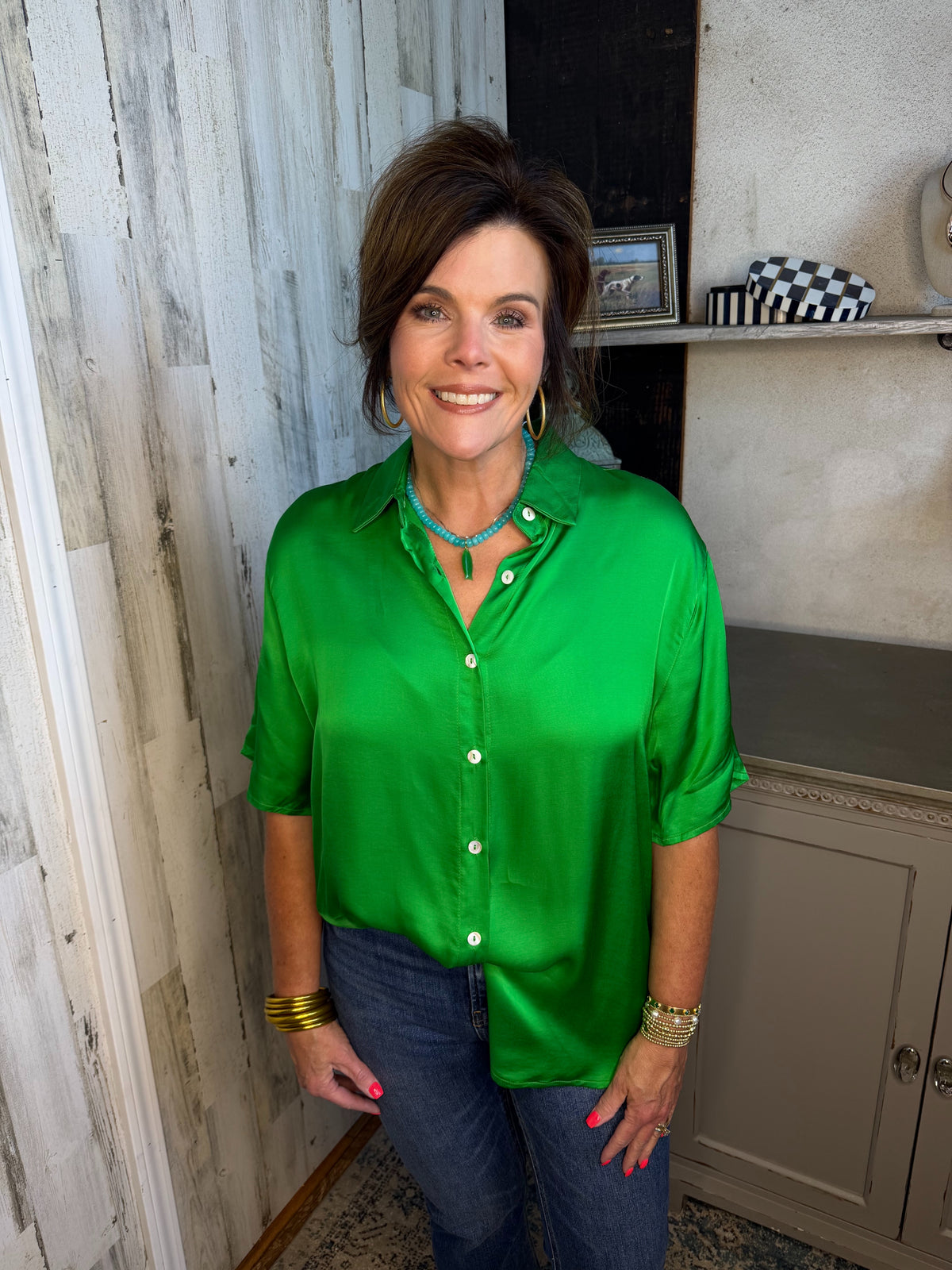 Sienna Satin Shirt
