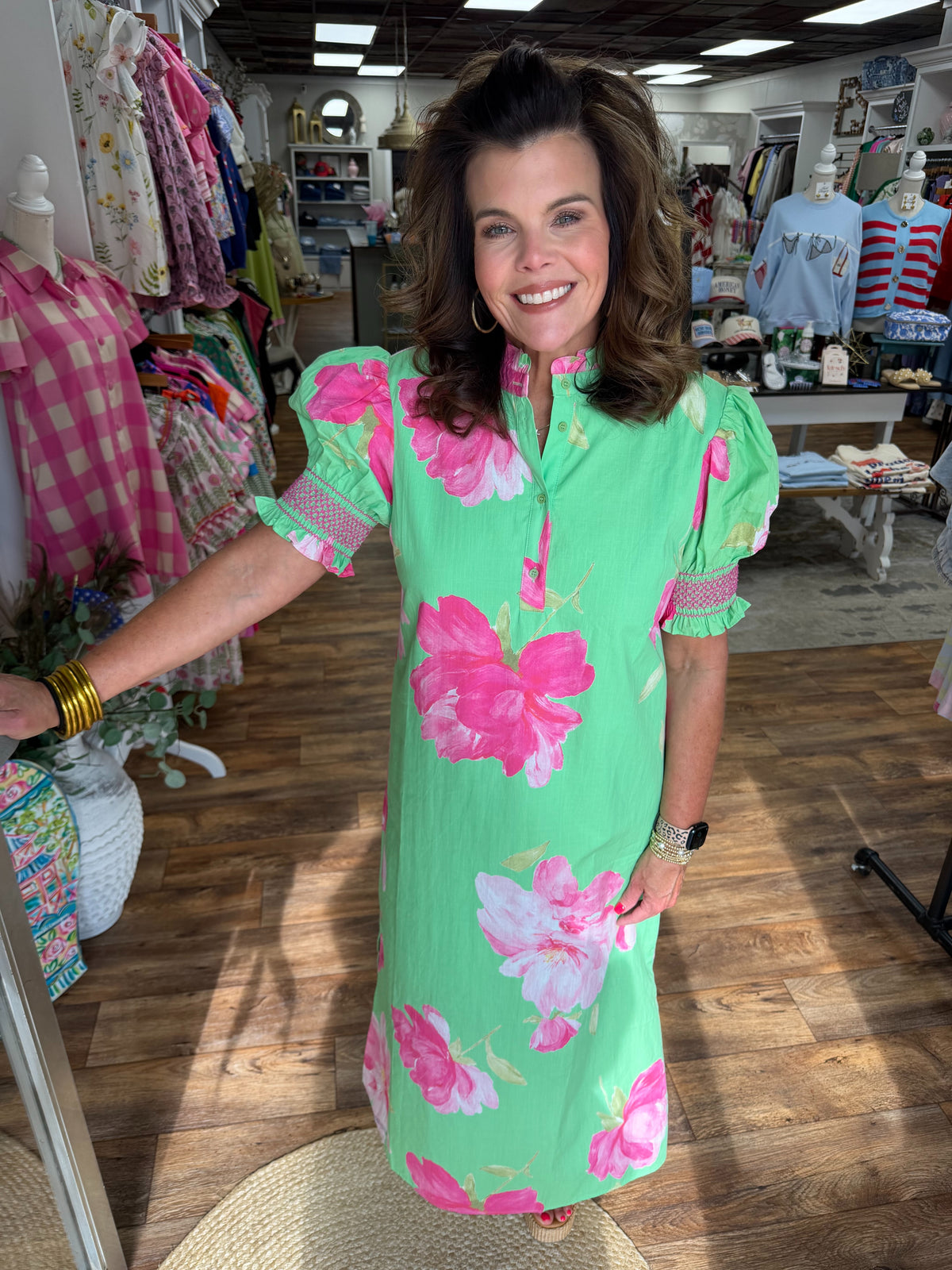 The Lime Floral Dress
