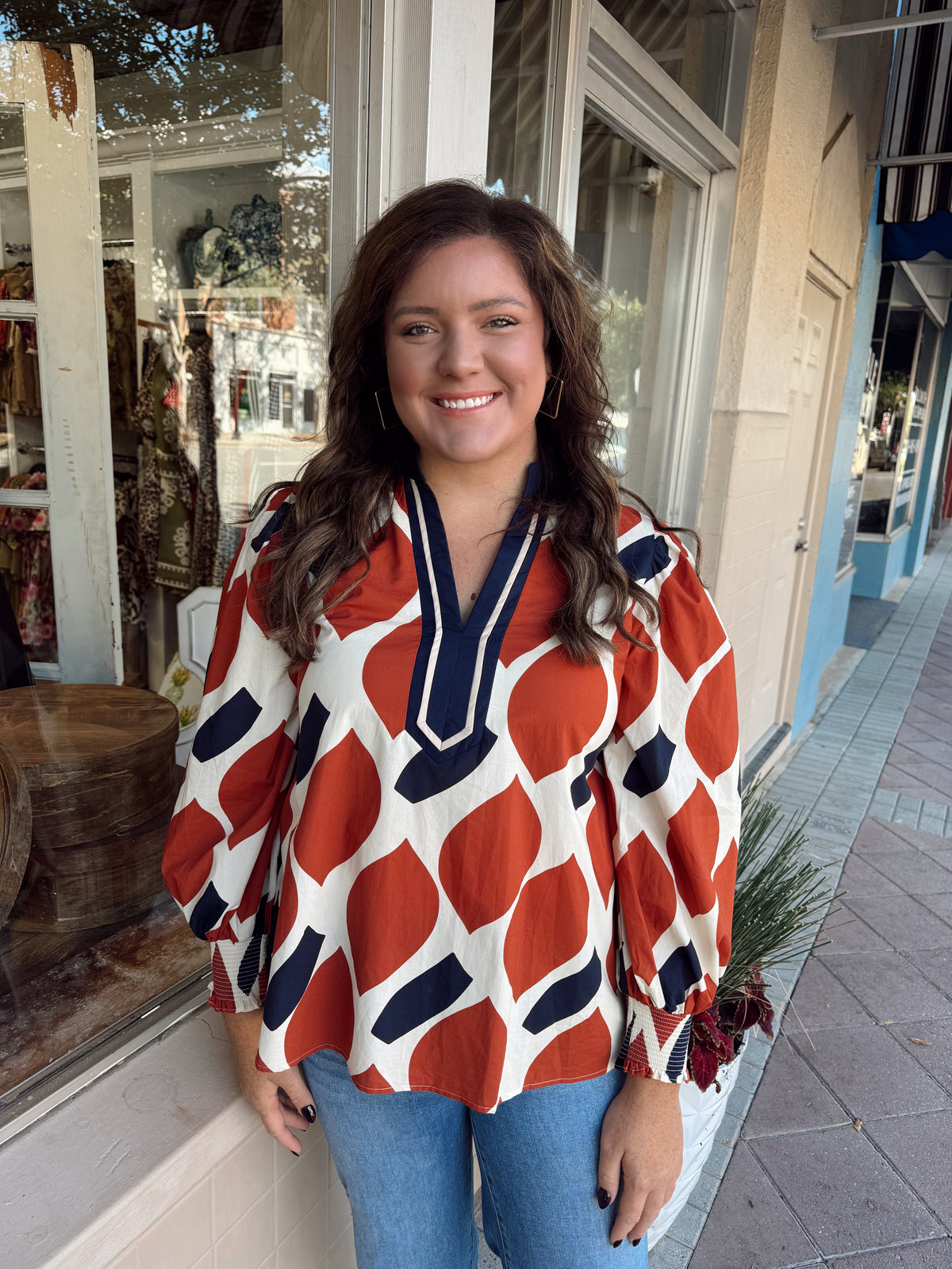 Geometric Blouse