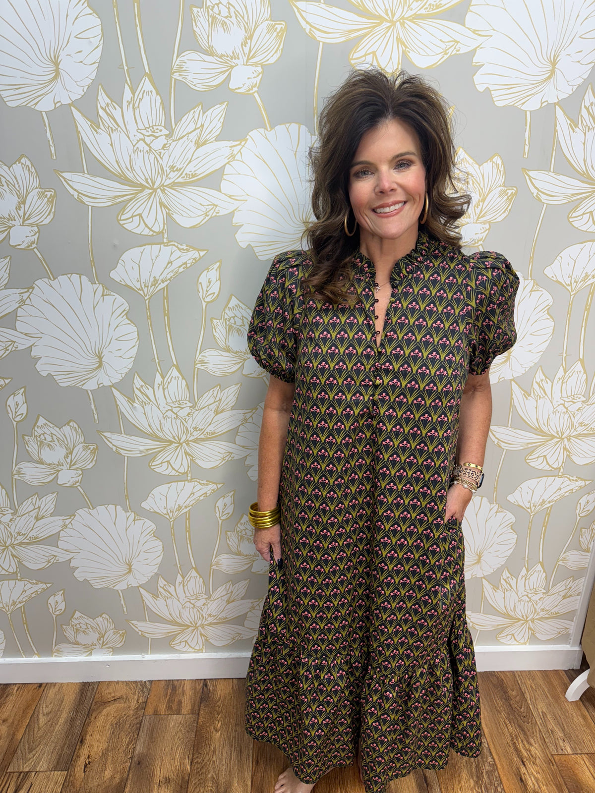 Ruffle Bloom Midi