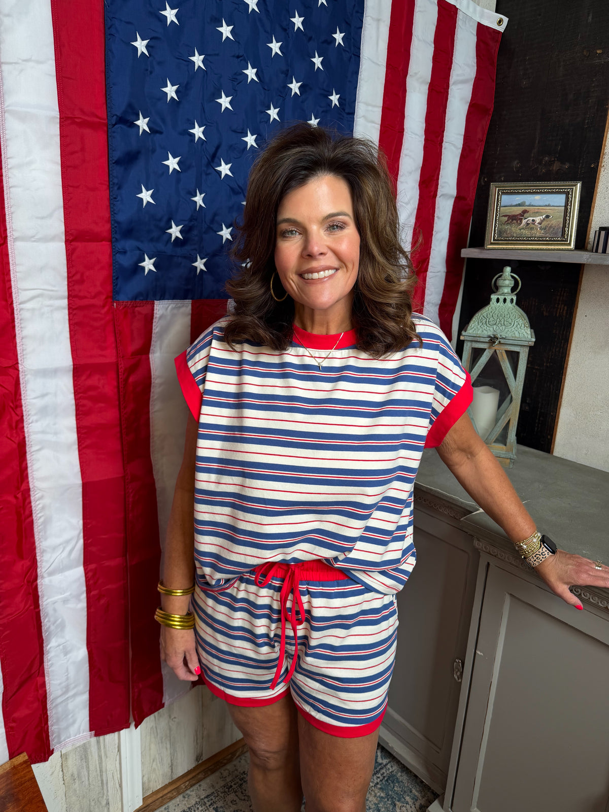 The American Shorts Set Blue Combo