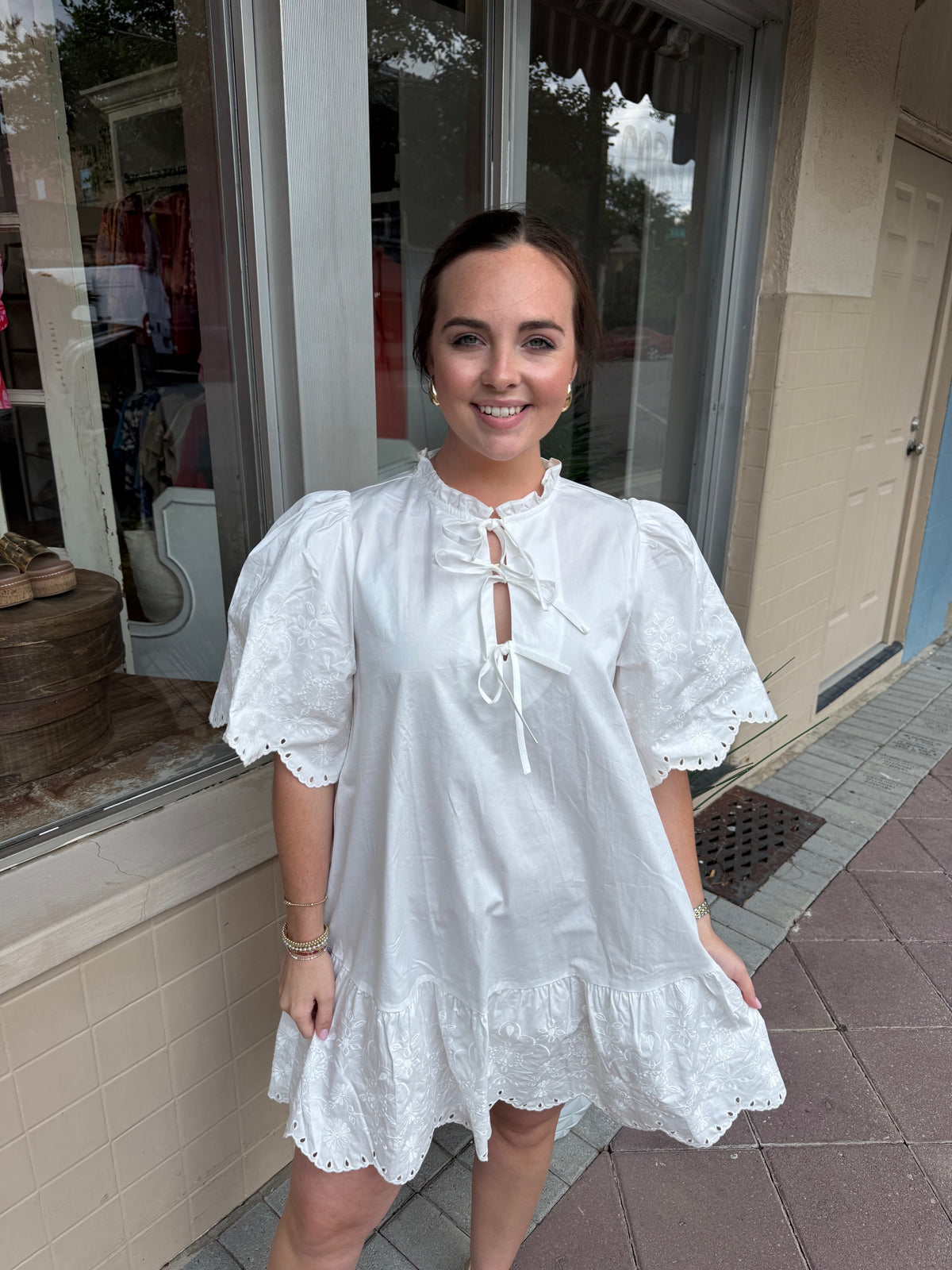 Pretty in White Dress