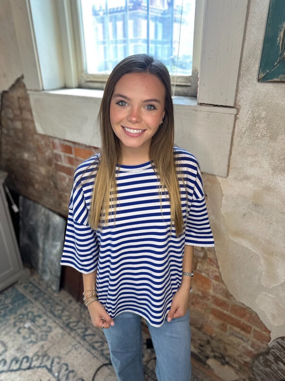 Striped Oversized Tee