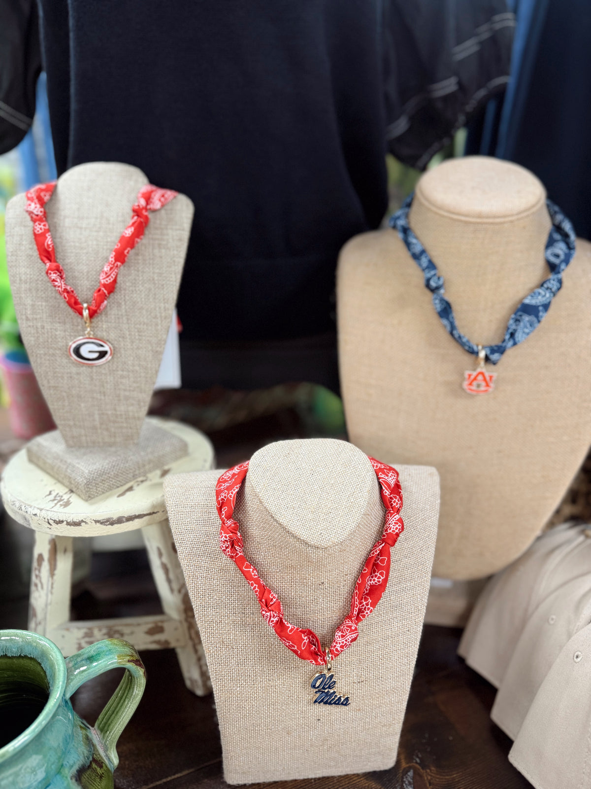 College Football Scarf Necklace!