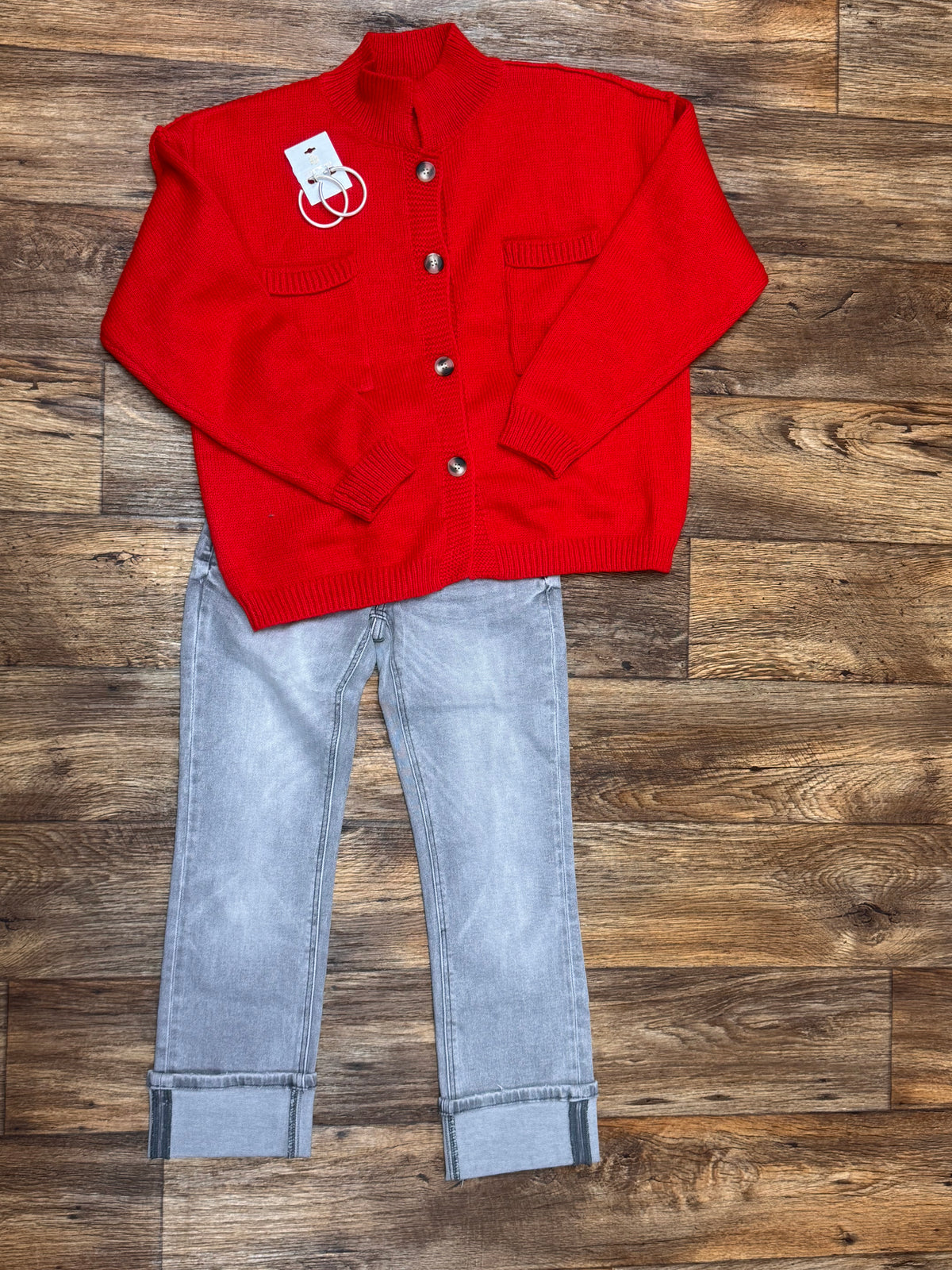 Pretty in Red Sweater