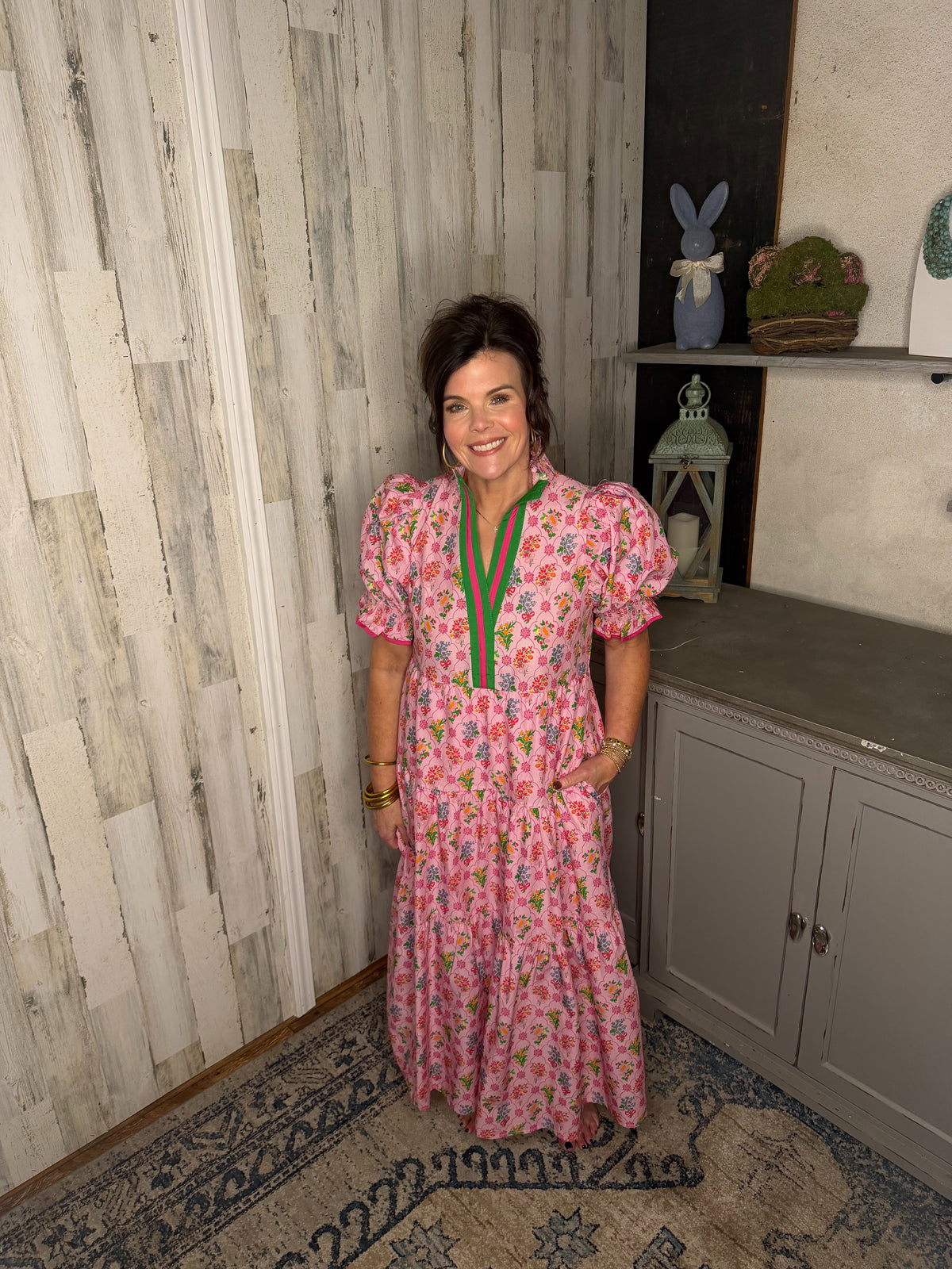 Garden Grace Midi Dress