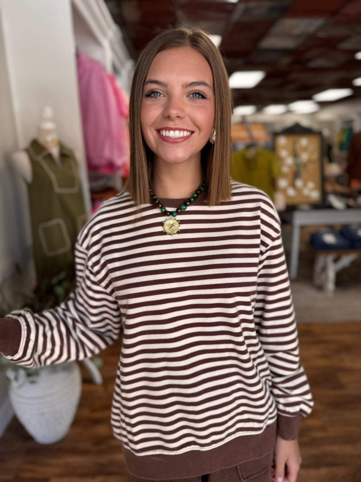 The Brown and Cream Sweatshirt