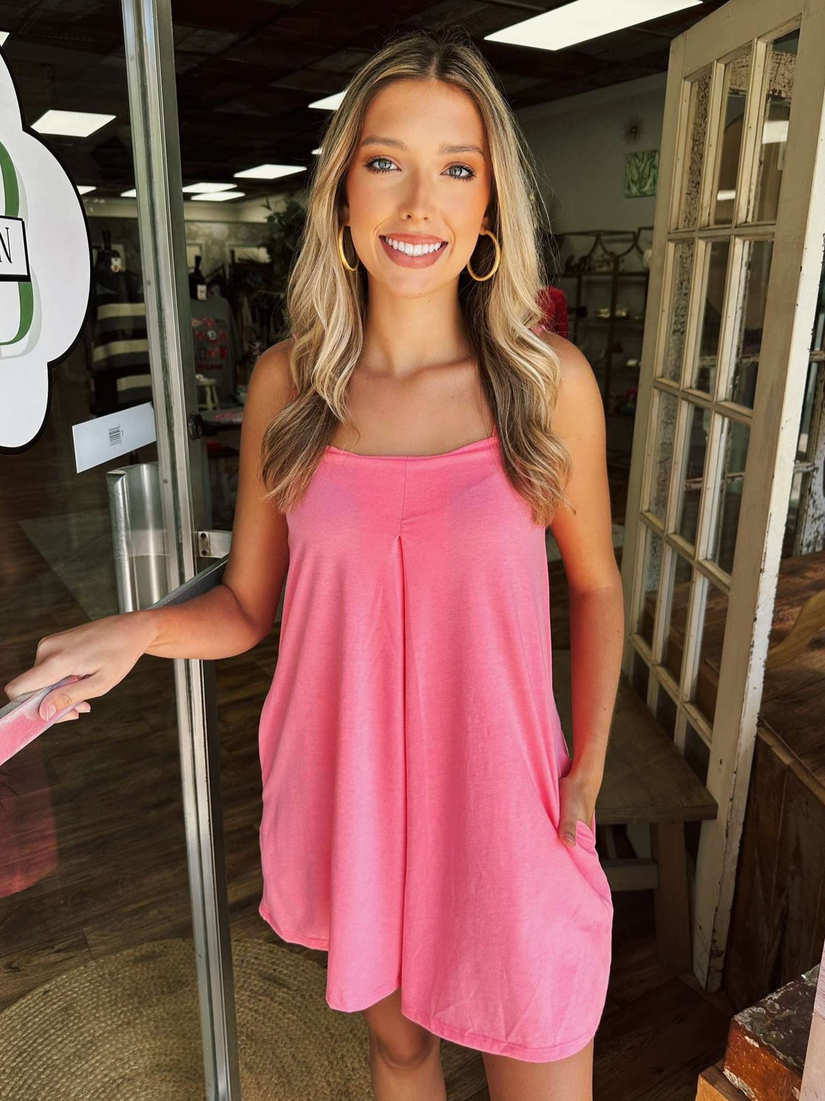 The Comfy Neon Pink Romper