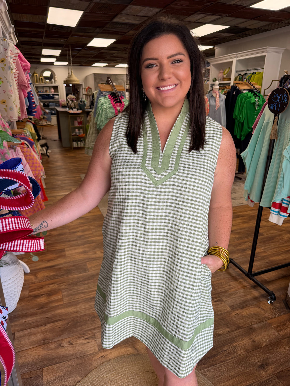 The Matcha Gingham Mini