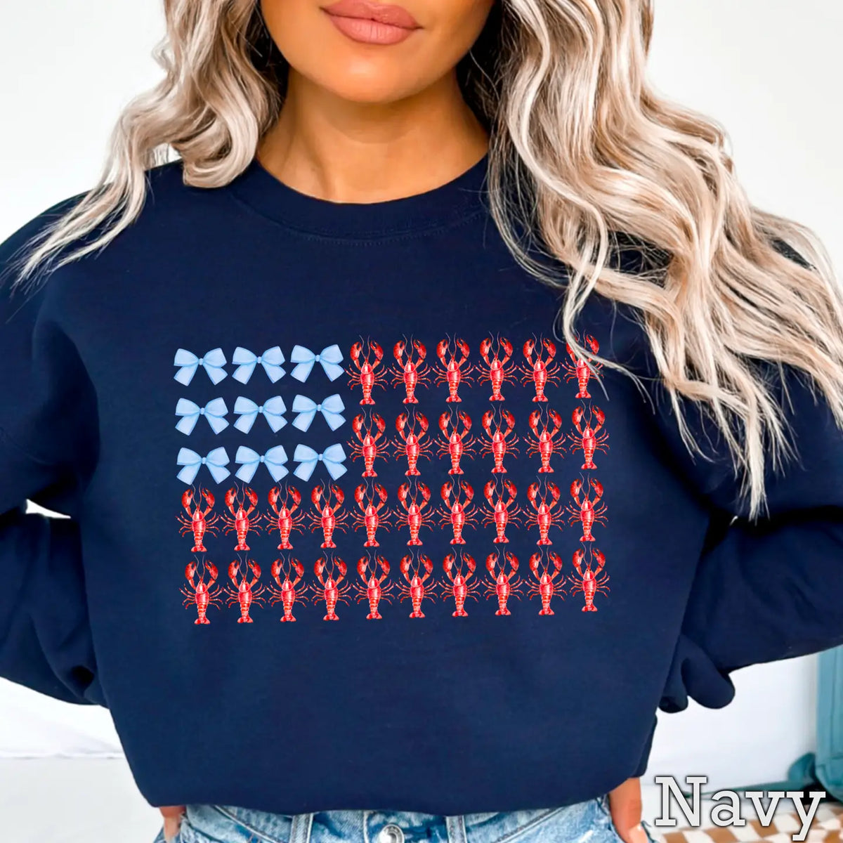 Bows and Lobsters Sweatshirt