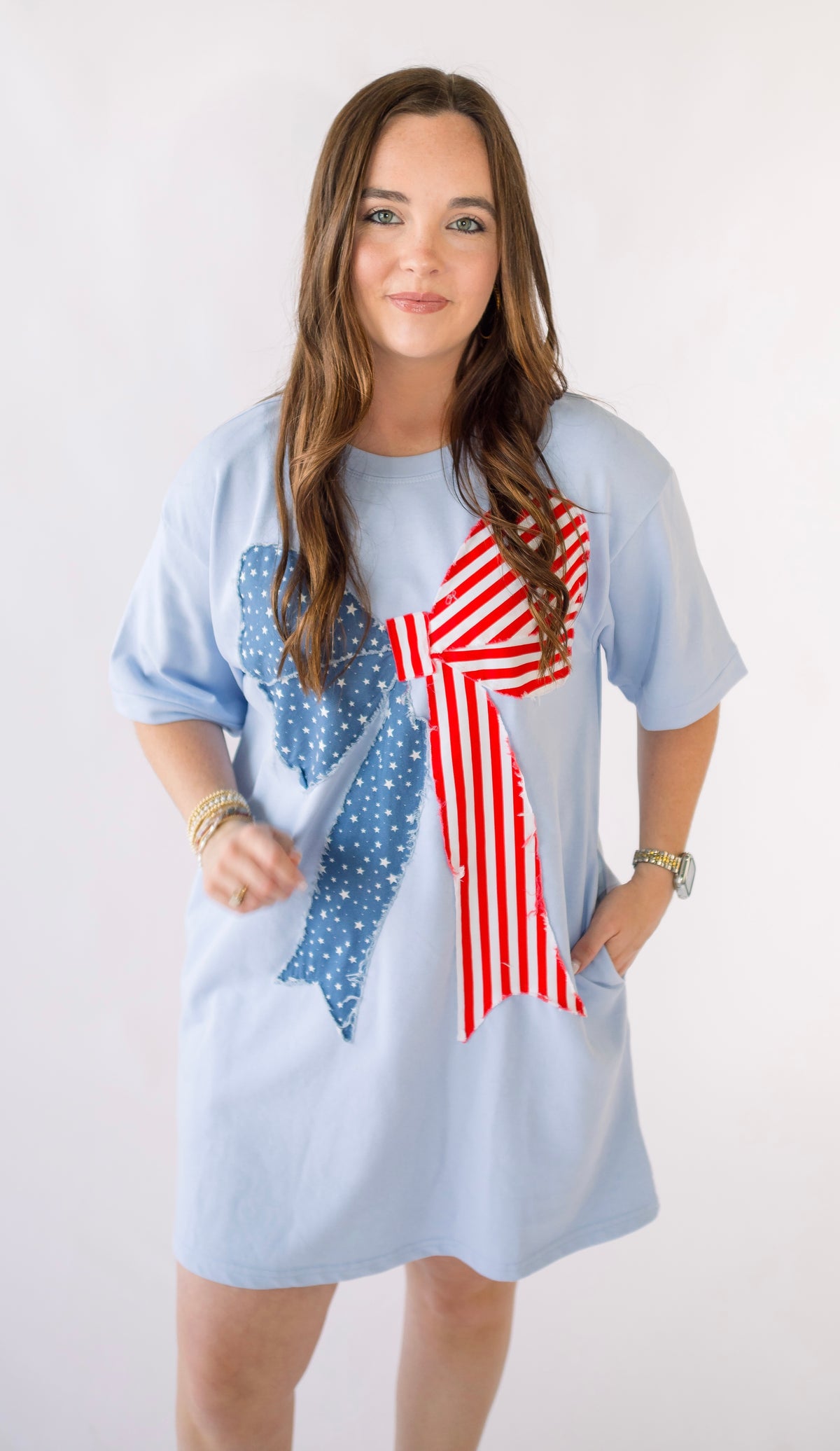 American Flag Bow Dress