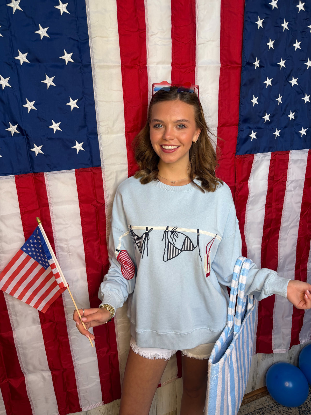 Cute Graphic 4th of July Sweatshirt