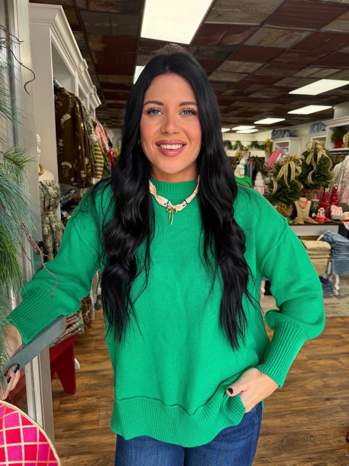 Christmas Green Sweater