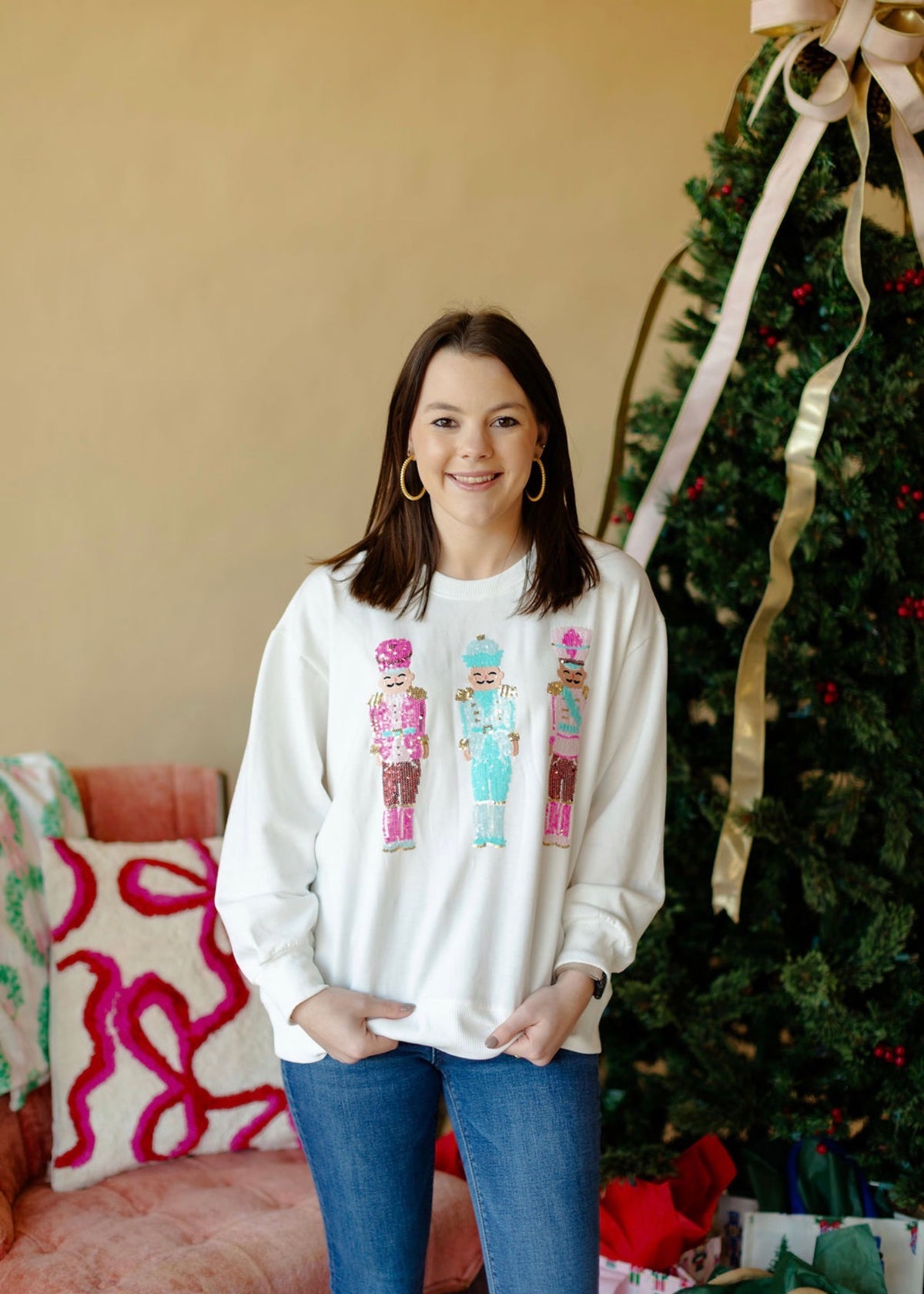 Sarah Three Nutcrackers Sweatshirt