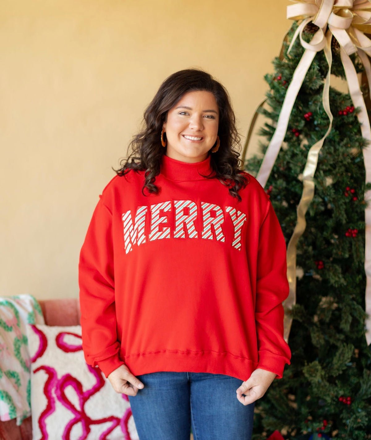 Merry Mockneck Sweatshirt