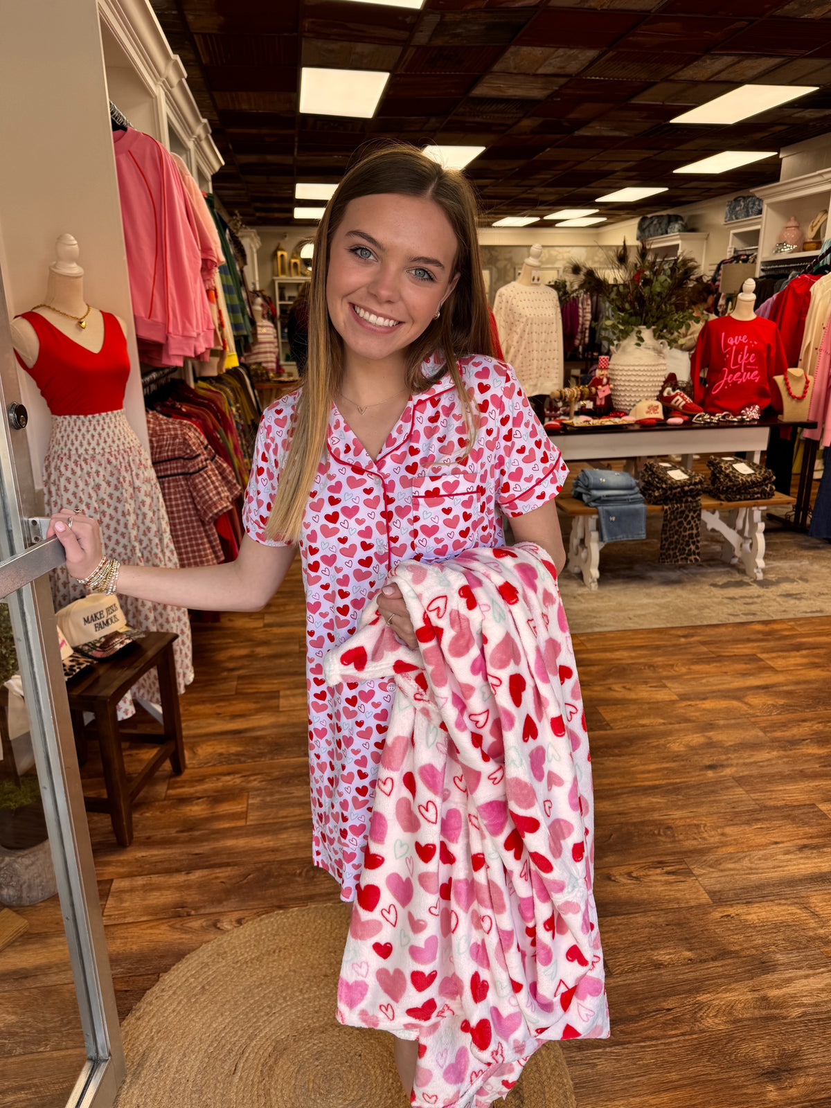 All You Need is Love Pajama Shorts Set