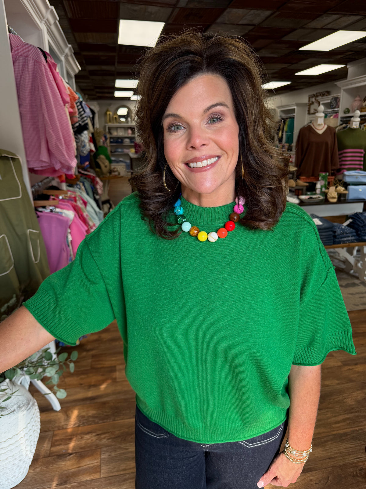 The Kelly Green Sweater
