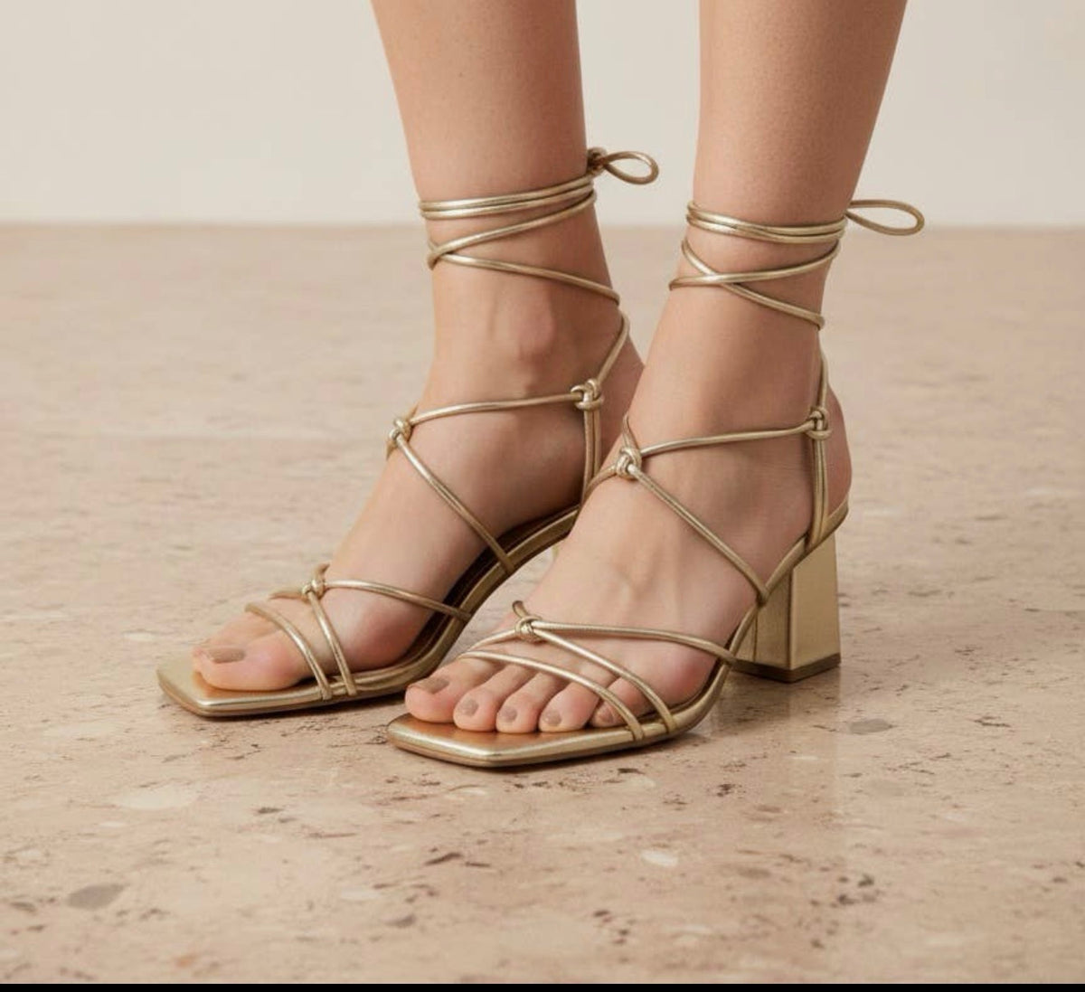 Strappy Block Heel Sandals