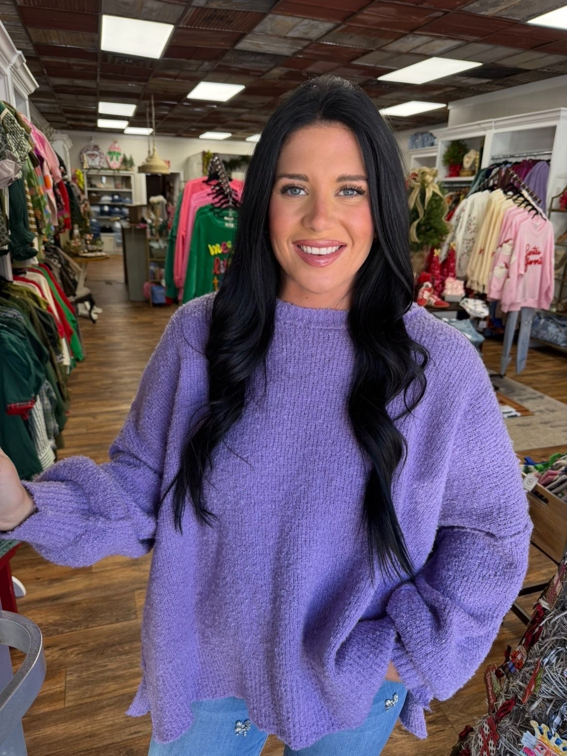 Pretty in Purple Sweater