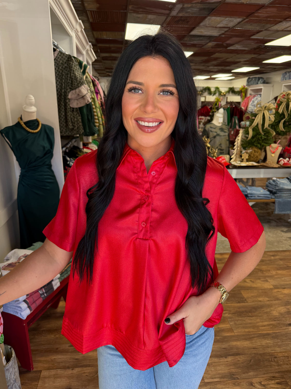 The Classy Shimmer Top