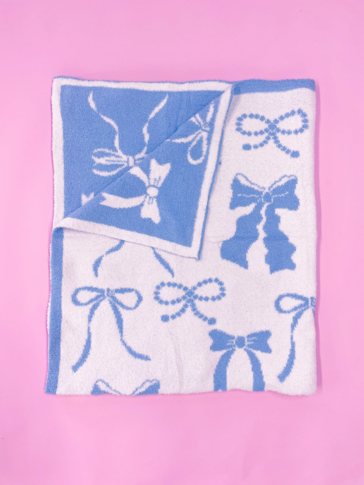 Blue Bow Blanket