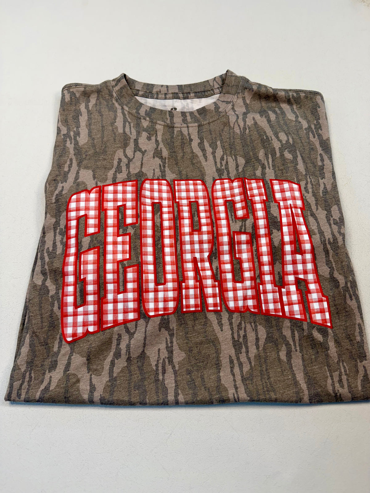 Camo Gingham Georgia Tee