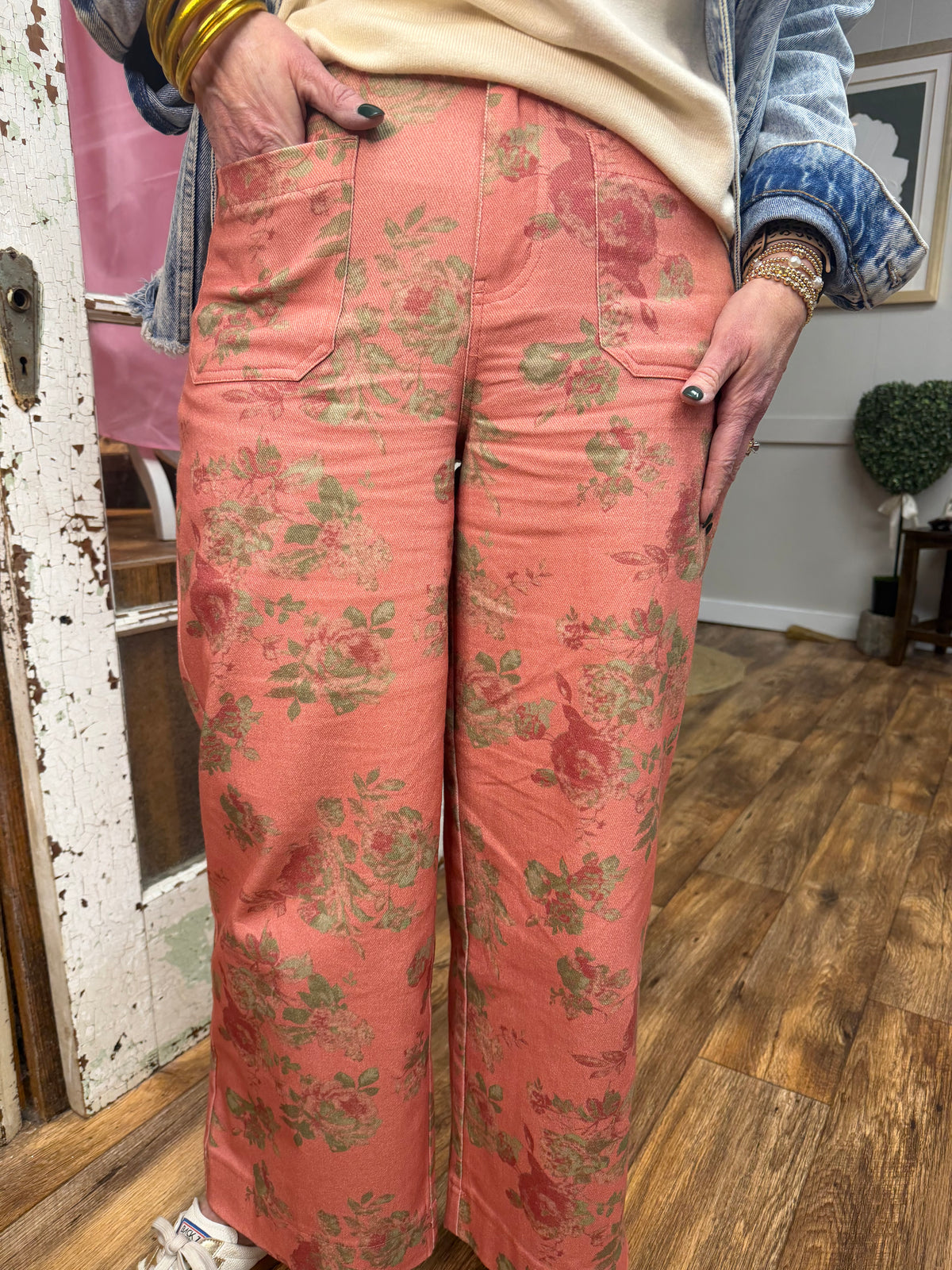 The Coral Floral Pants