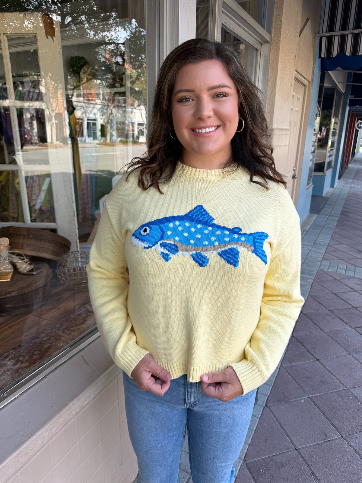 Yellow Fish Sweater
