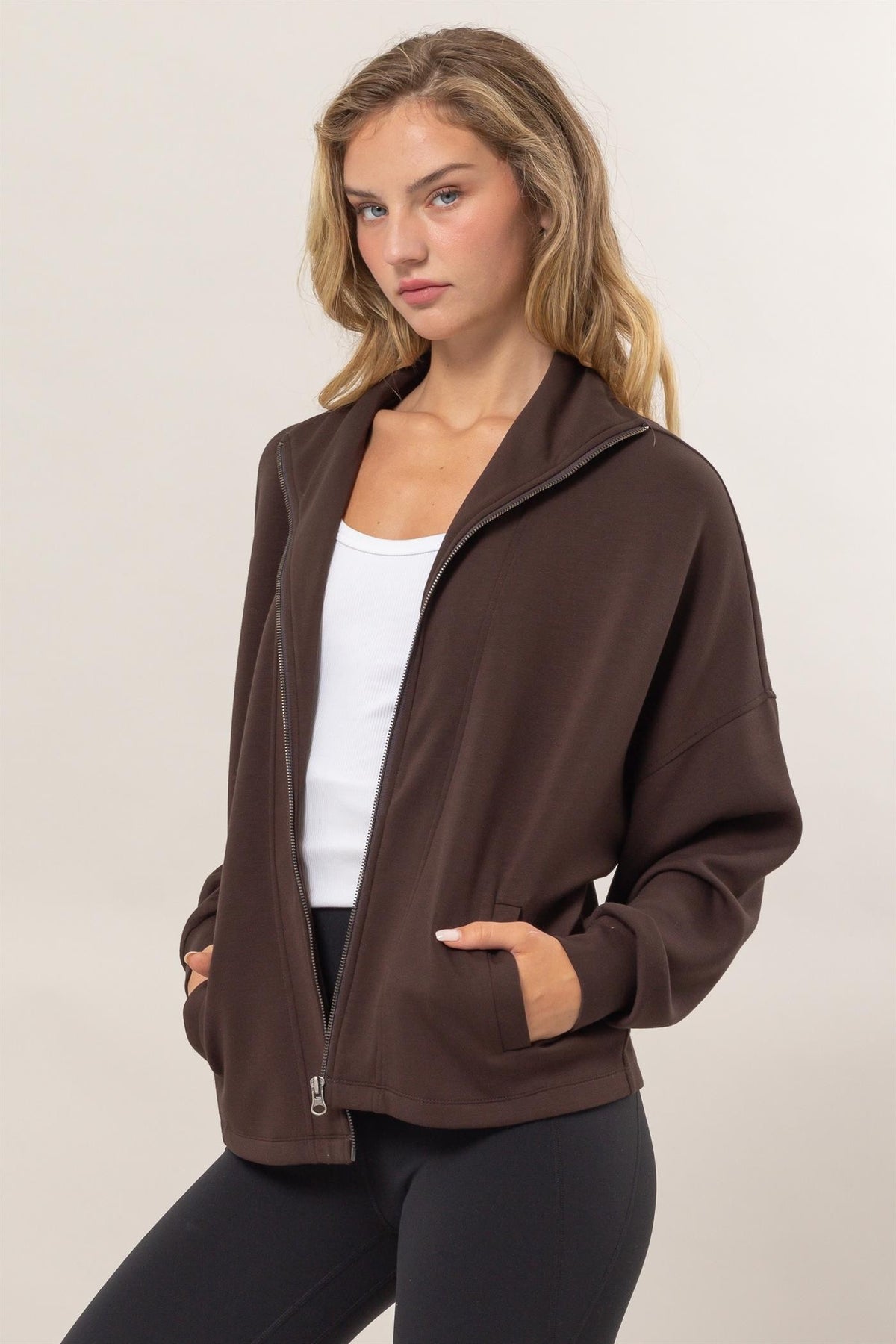 Lightweight Jacket in Chocolate Brown